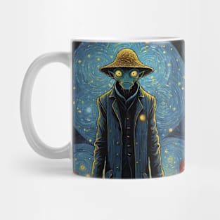 Starry Night Encounter: Van Gogh's Alien Odyssey Mug